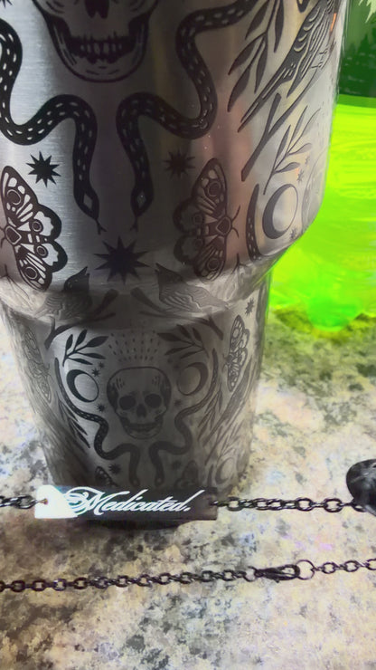 Medicated/Unmedicated two sided necklace